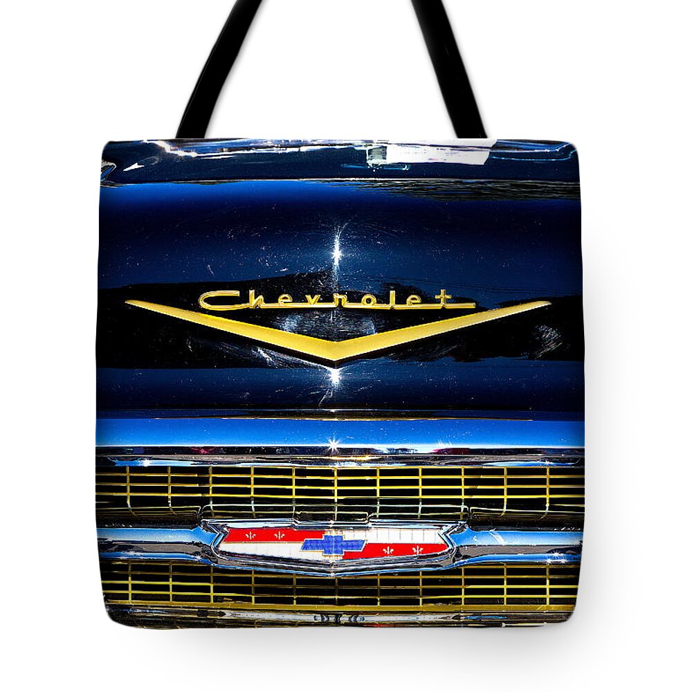 Chevrolet Tote Bag featuring the photograph Chevrolet by Burney Lieberman