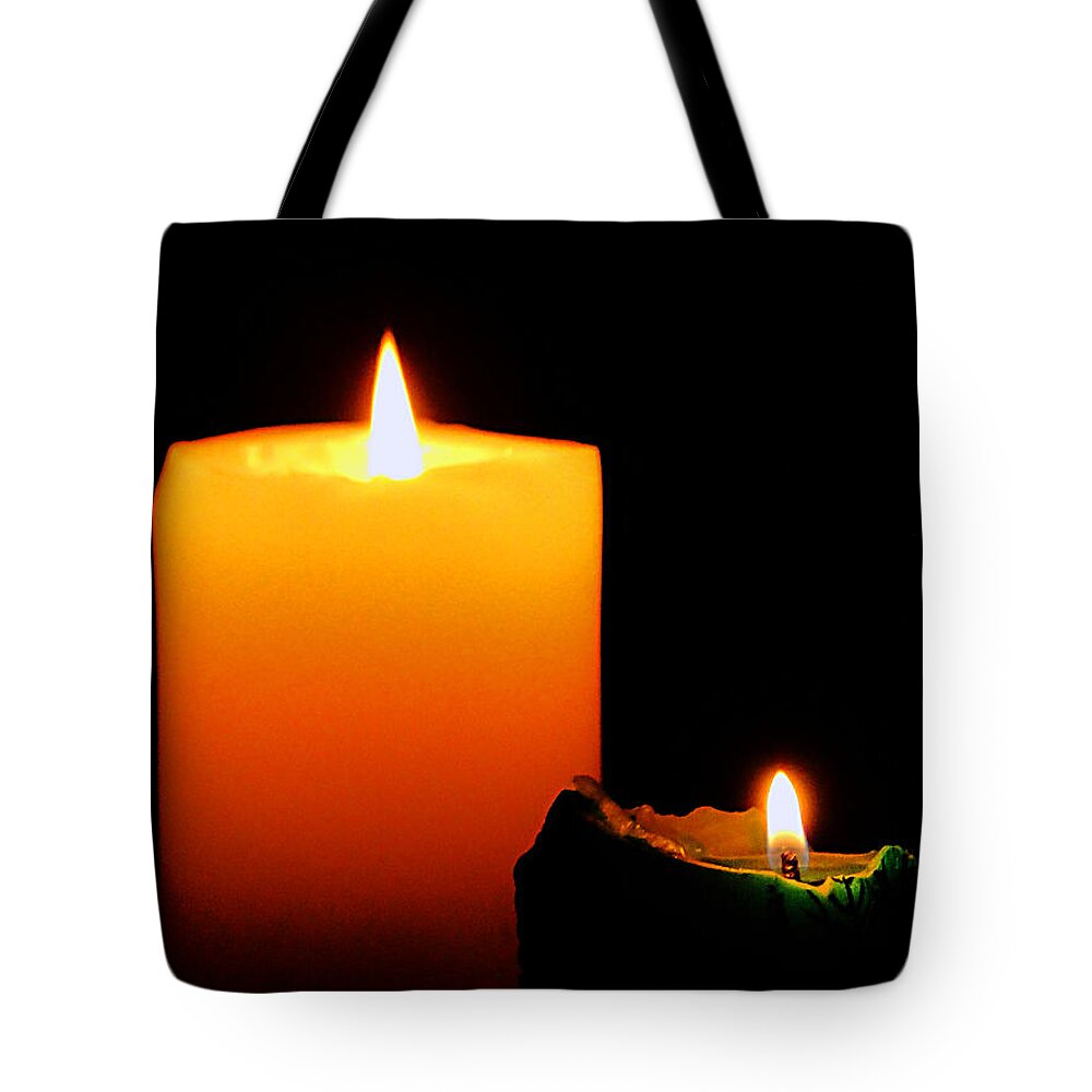 Candle Tote Bag featuring the photograph Christmas Wishes by Blair Wainman