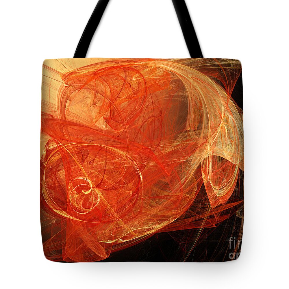 Fine Art Tote Bag featuring the digital art Citrine Dream by Andee Design