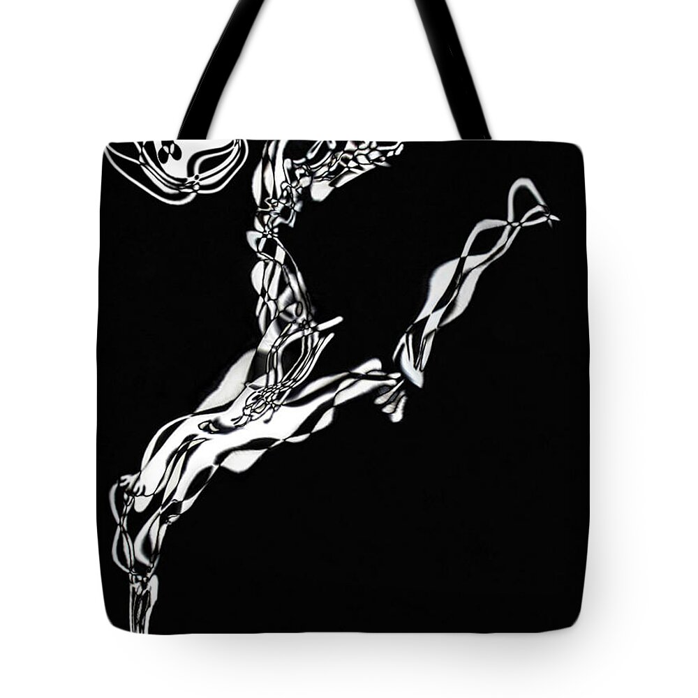  Abstract Paintings Tote Bag featuring the digital art Cliente Dreams by Mayhem Mediums
