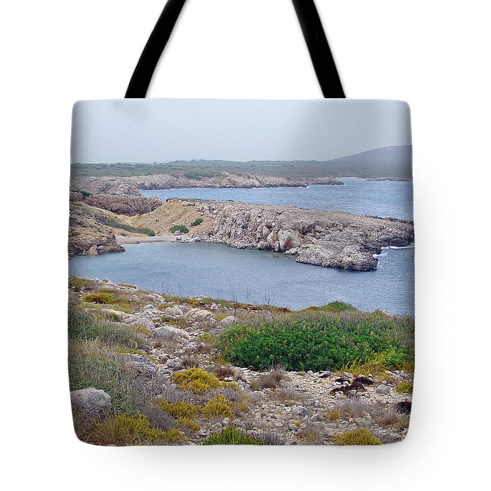 Europe Tote Bag featuring the photograph Cliffs and Coves of Son Parc by Rod Johnson