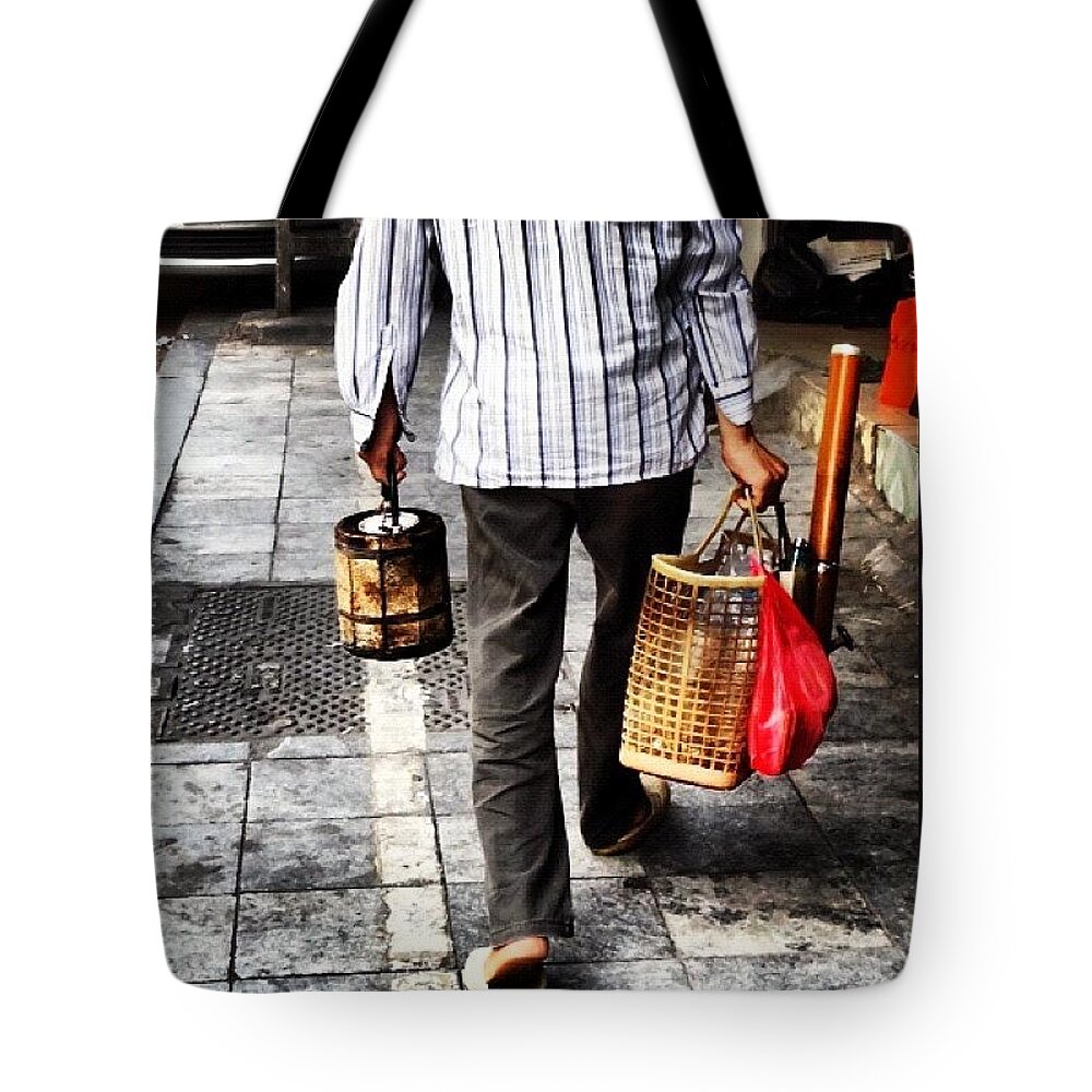  Tote Bag featuring the photograph Coffee On The Go by Lorelle Phoenix