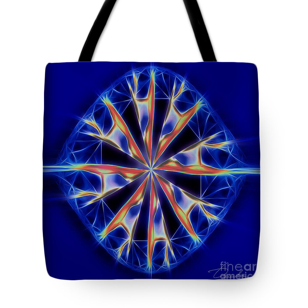 Mandala Tote Bag featuring the digital art Color Me by Danuta Bennett