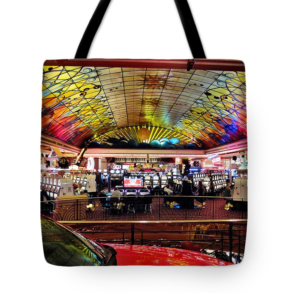 Colorado Tote Bag featuring the digital art Colorado casino by Barkley Simpson