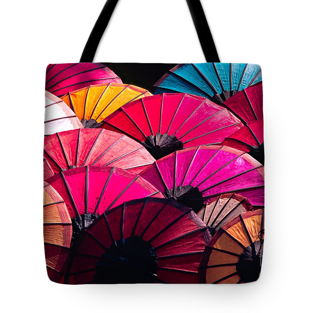 Art Tote Bag featuring the photograph Colorful Umbrella by Luciano Mortula
