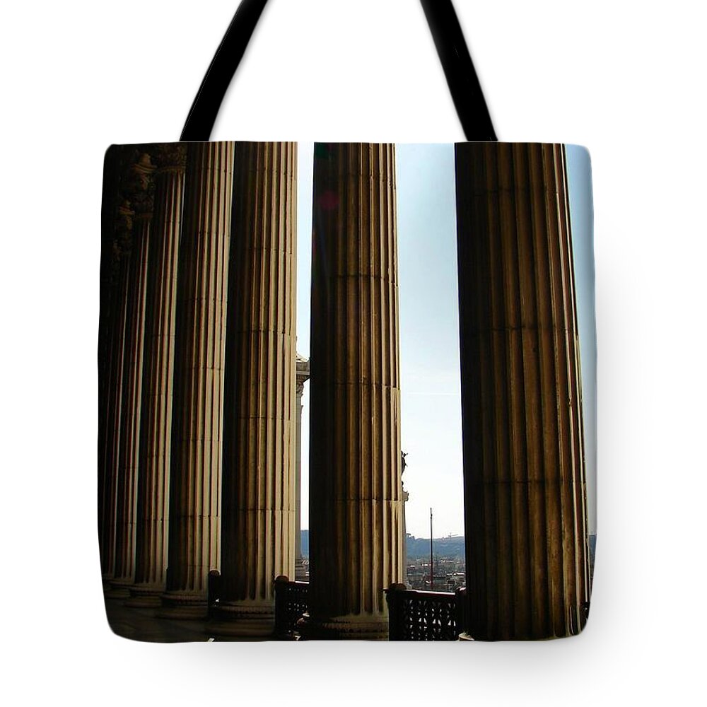 Columns Tote Bag featuring the photograph Columns by Patrick Witz