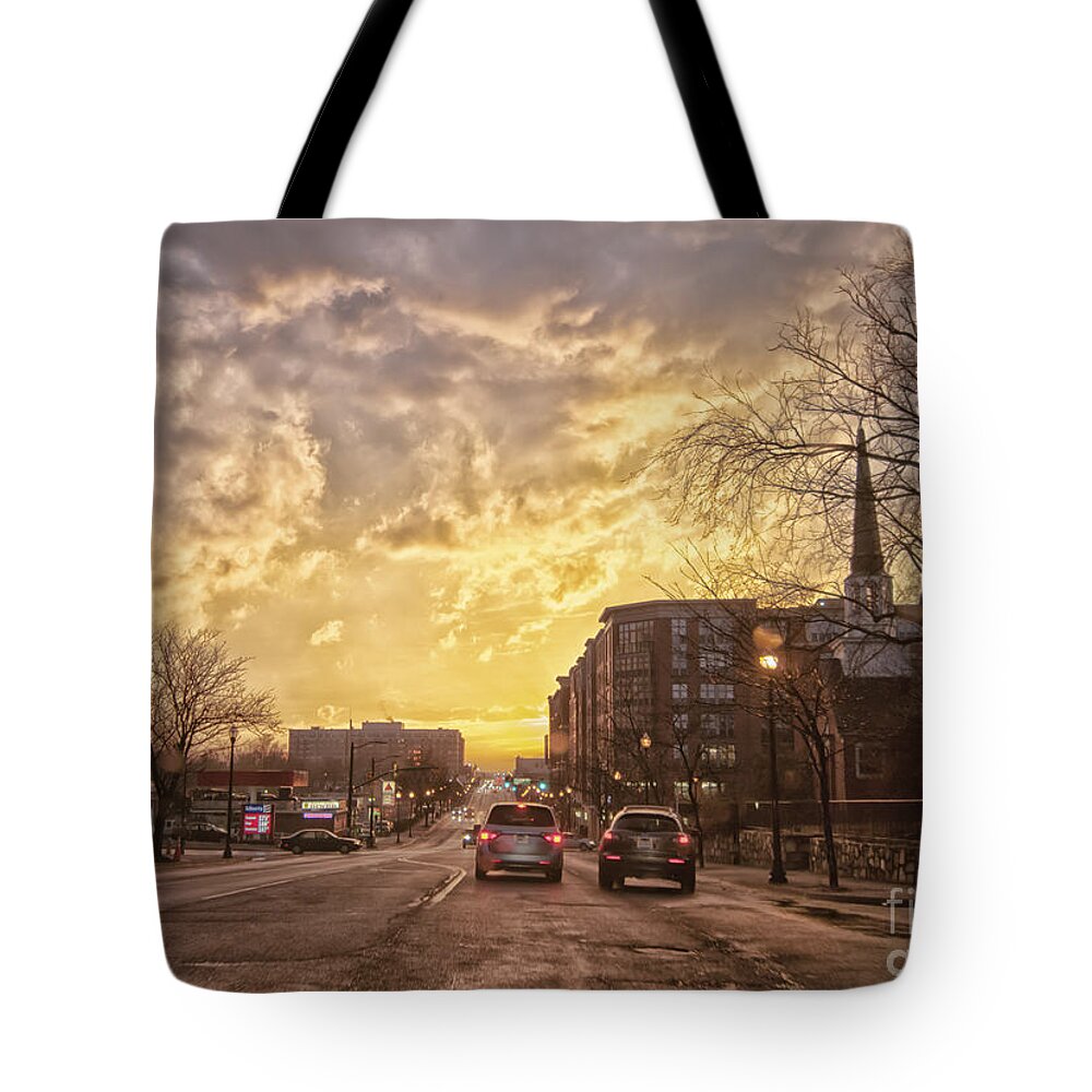 Capital Tote Bag featuring the photograph Commuter's Sunset by Jim Moore