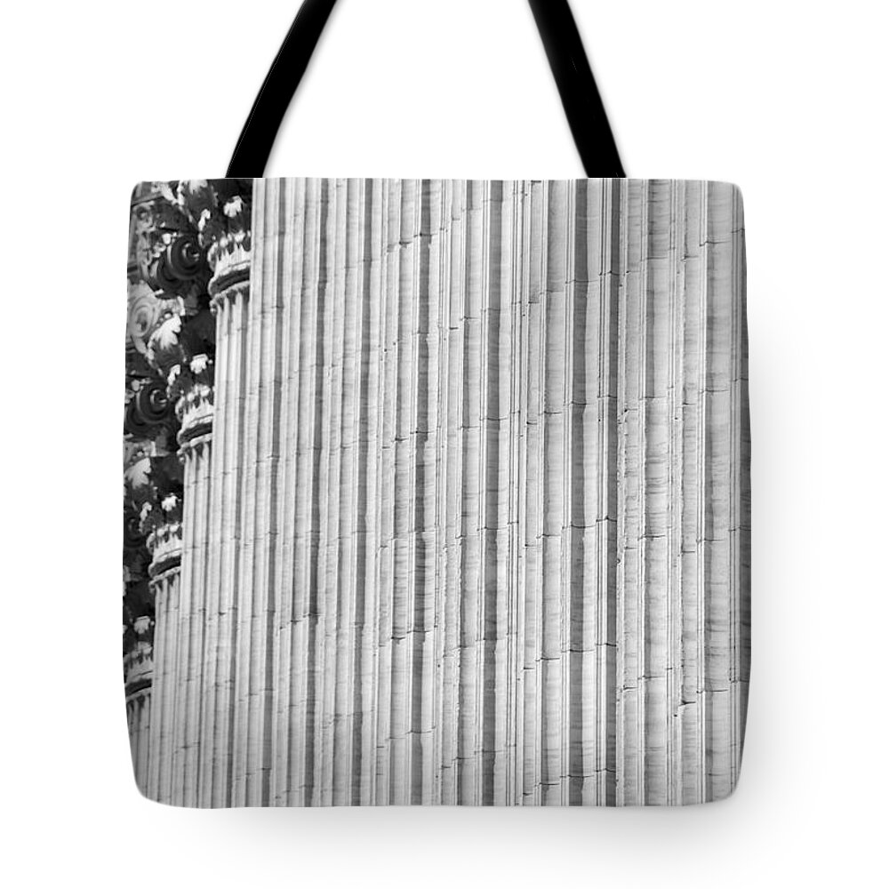 Architecture Tote Bag featuring the photograph Corinthian Columns by John Schneider