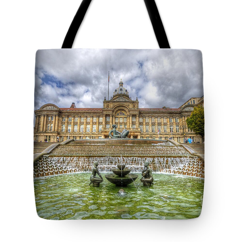 Art Tote Bag featuring the photograph Council House And Victoria Square - Birmingham by Yhun Suarez