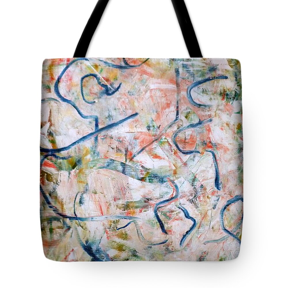  Tote Bag featuring the painting Couple In Bed by JC Armbruster