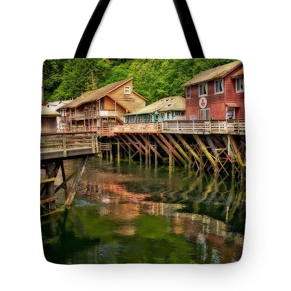 Alaska Tote Bag featuring the photograph Creek Street by Jarrod Erbe
