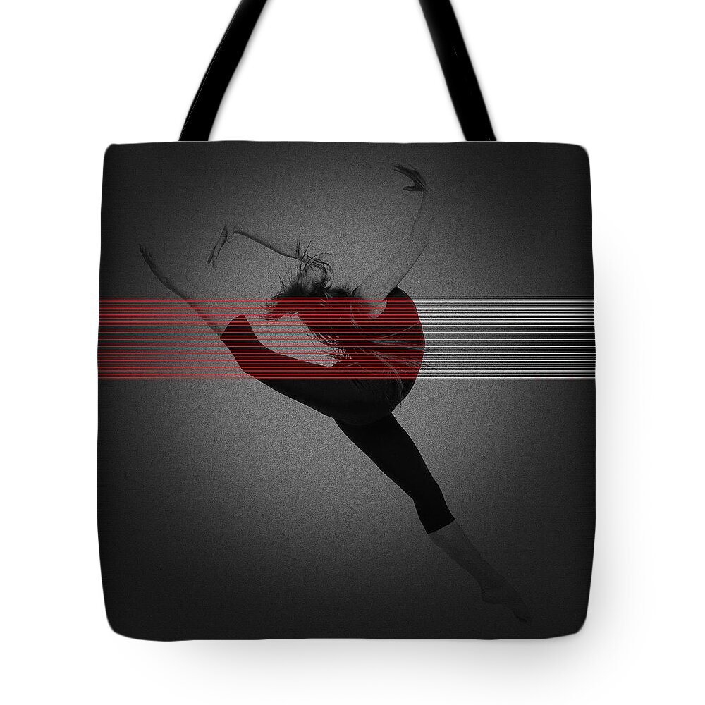 Dancing Tote Bag featuring the photograph Dancer by Naxart Studio