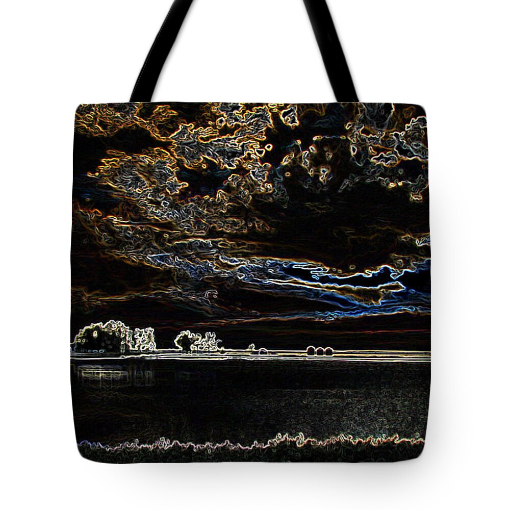  Tote Bag featuring the photograph Dark Reflections by Debbie Portwood