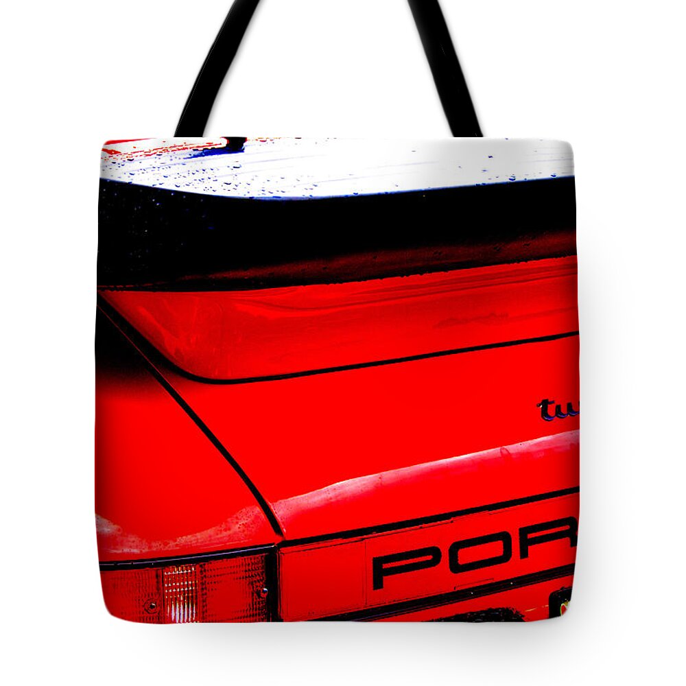 Automobiles Tote Bag featuring the photograph Dead Red Turbo by John Schneider