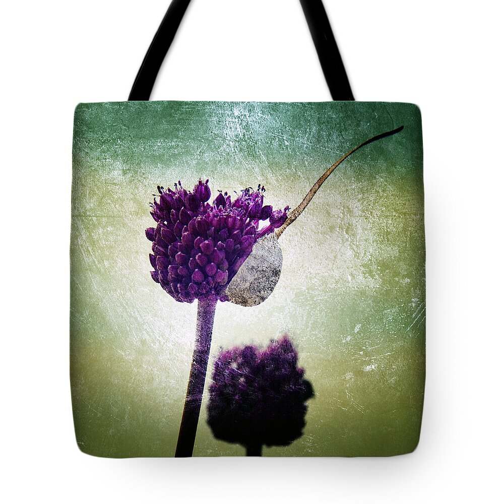 Allium Tote Bag featuring the photograph Delicate by Stelios Kleanthous