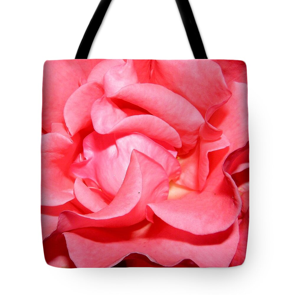 Pink Tote Bag featuring the photograph Delicate Swirls Of Pin by Kim Galluzzo Wozniak