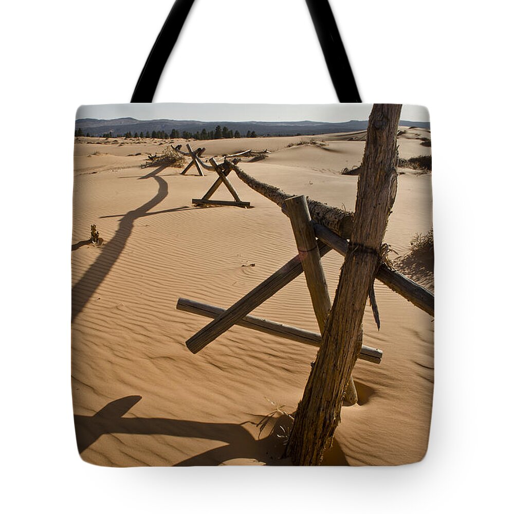 Coral Pink Sand Dunes Tote Bag featuring the photograph Desolate by Heather Applegate