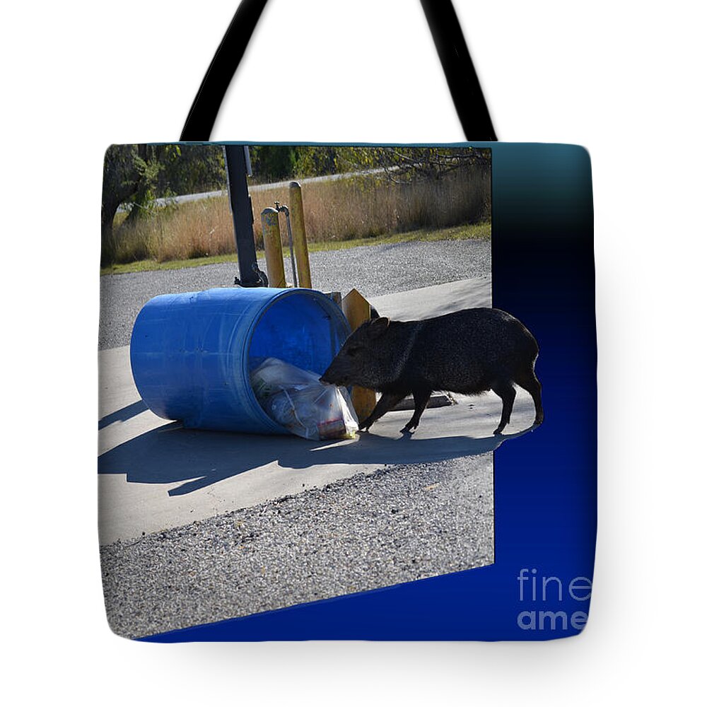 Javelin Tote Bag featuring the photograph Dinner 3D by Donna Brown