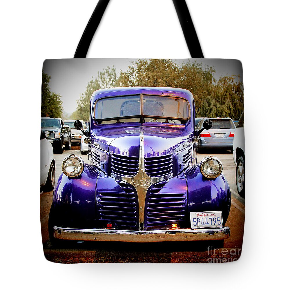 Transportation Tote Bag featuring the photograph Dodge Truck by Nina Prommer