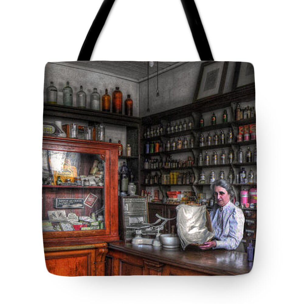 Art Tote Bag featuring the photograph Doo's Chemist by Yhun Suarez