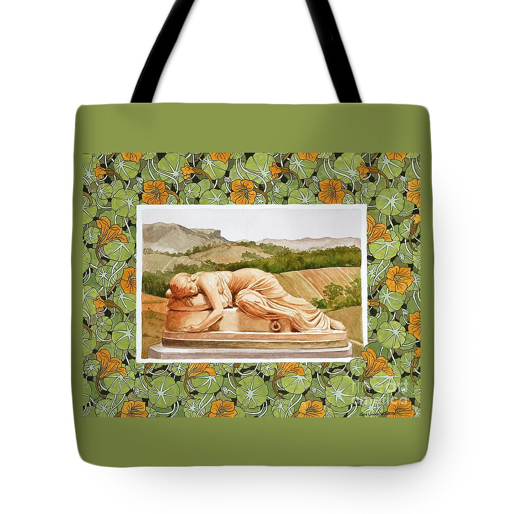Jan Lawnikanis Tote Bag featuring the painting Dreamer by Jan Lawnikanis