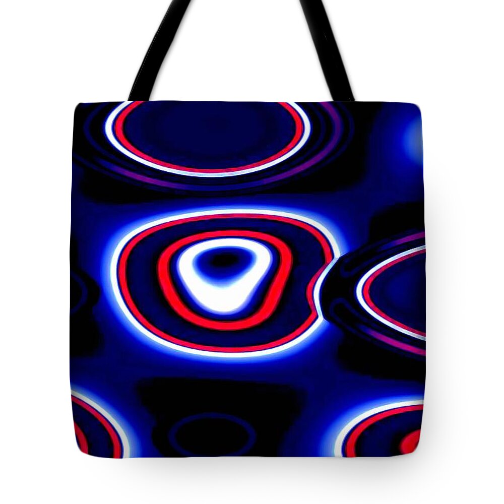 Digital Decor Tote Bag featuring the digital art Electric Blue by Andrew Hewett
