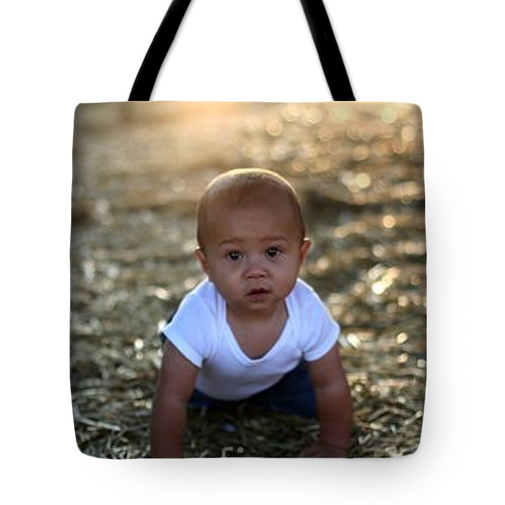 Toddler Tote Bag featuring the photograph Ethan Sunset by Mark Robbins