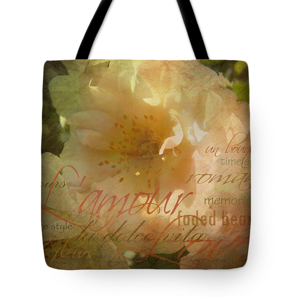 Rose Tote Bag featuring the photograph Faded Beauty by Carla Parris
