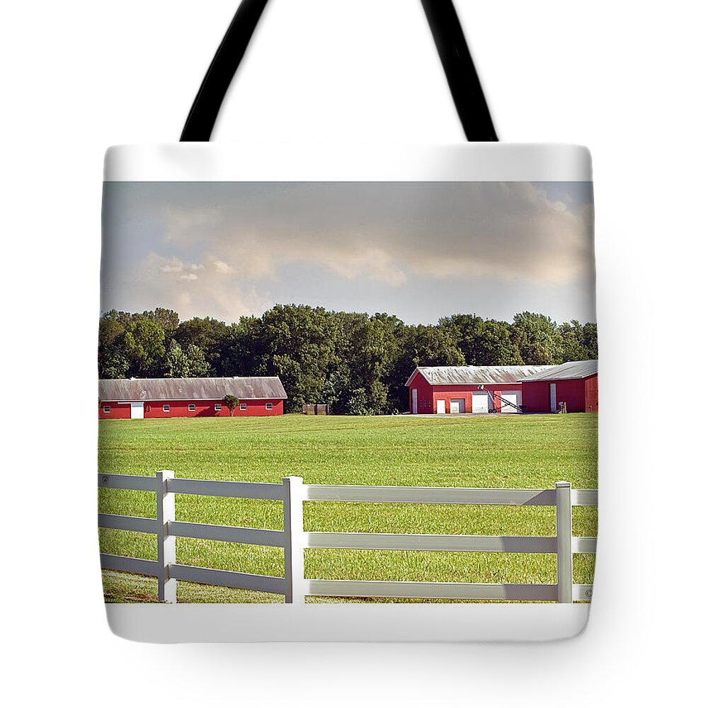 2d Tote Bag featuring the photograph Farm Pasture by Brian Wallace
