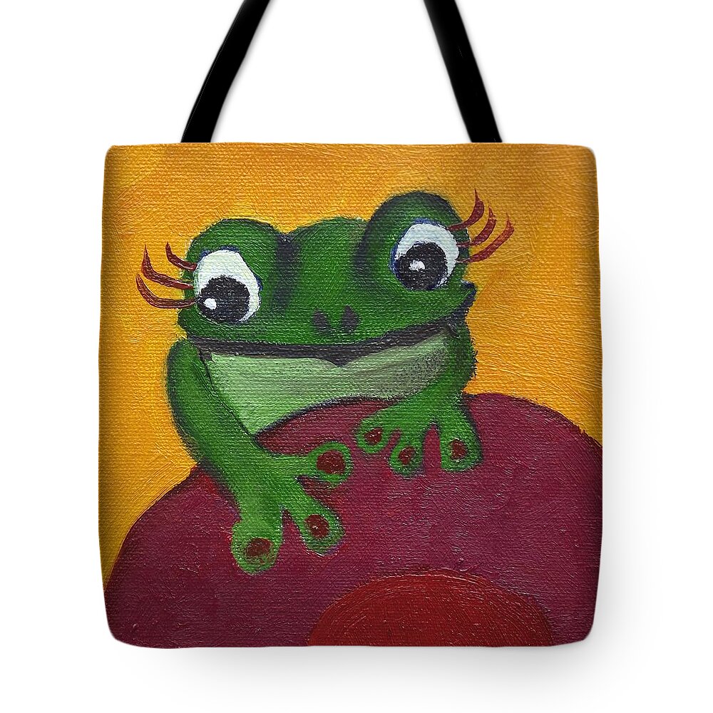 Nature Art Print Tote Bag featuring the painting Fashionable Suzanna by Margaret Harmon