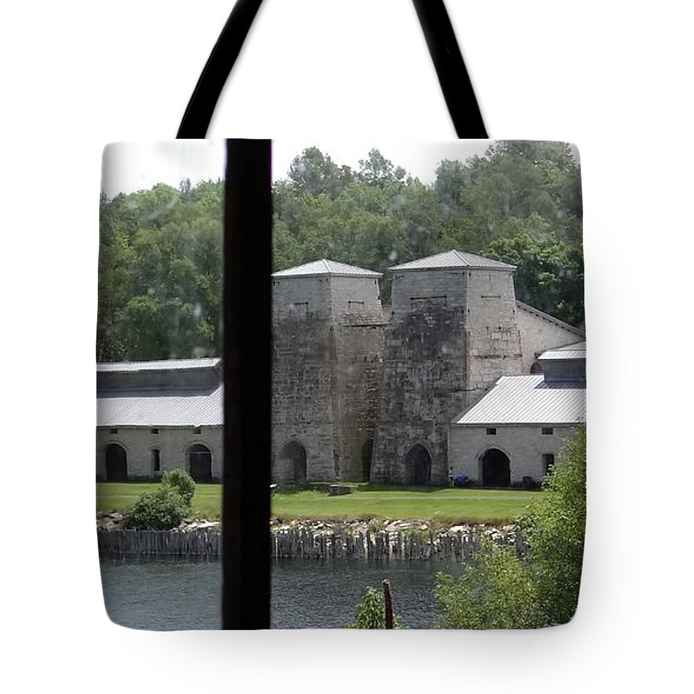 Ghost Town Tote Bag featuring the photograph Fayette Smelter by Keith Stokes