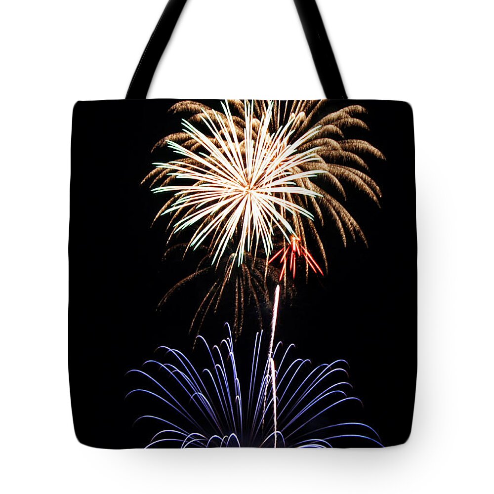 Fireworks Tote Bag featuring the photograph Fireworks Abound by Bill Pevlor