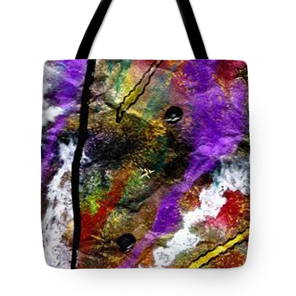 Acrylic Tote Bag featuring the painting First Date by Angela L Walker