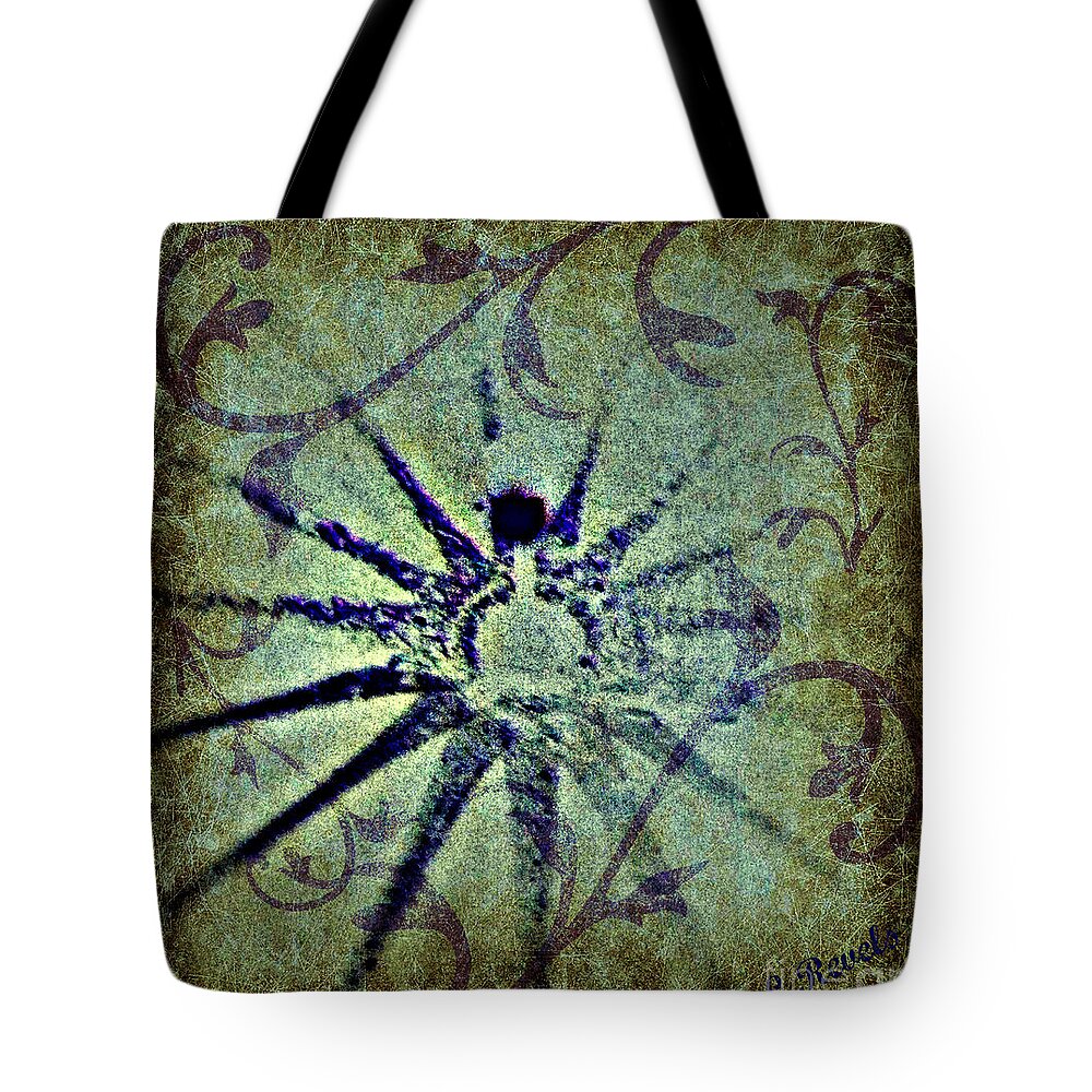 Digital Abstract Tote Bag featuring the digital art Floral Abstract by Leslie Revels