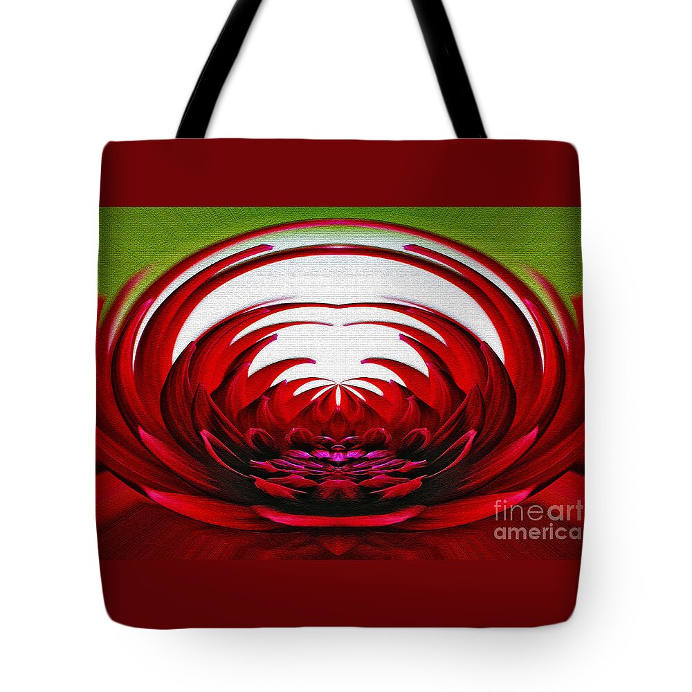 Photography Tote Bag featuring the photograph Floral Flames by Kaye Menner