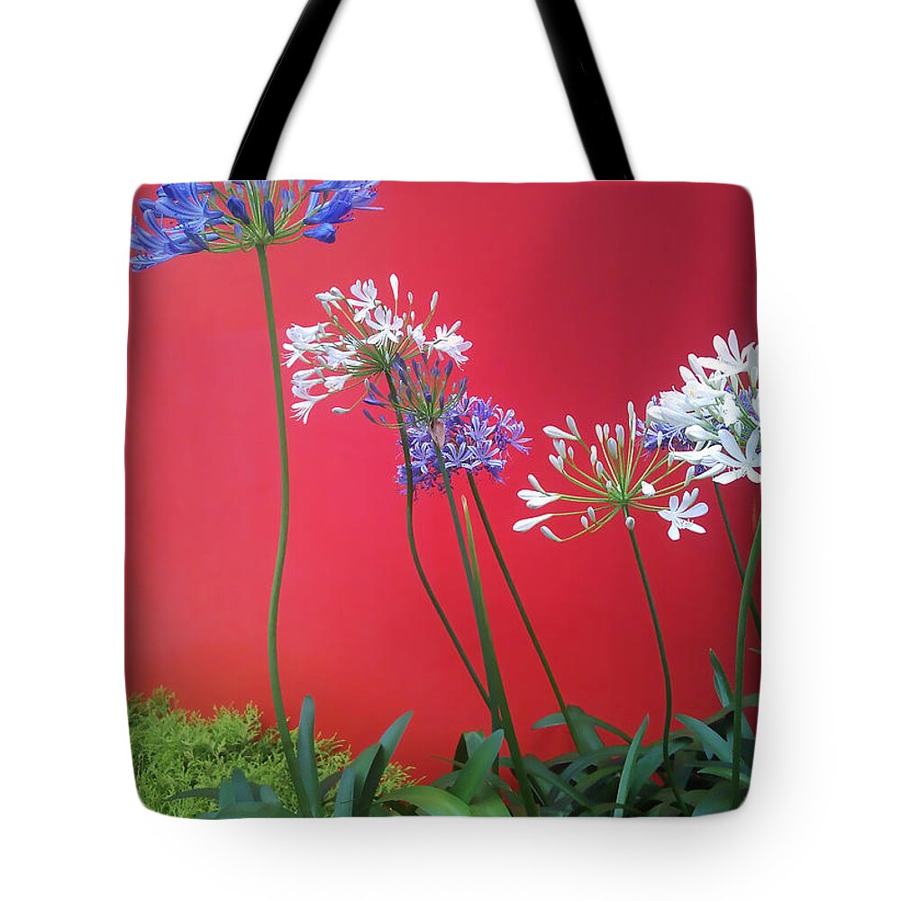 Flowers Tote Bag featuring the photograph Flowers in the City by Eena Bo
