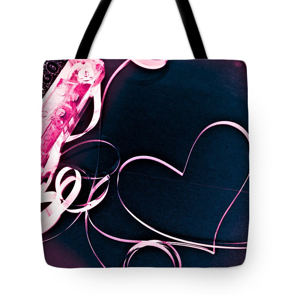Music Tote Bag featuring the digital art For The Love of Music by Hannah Appleton