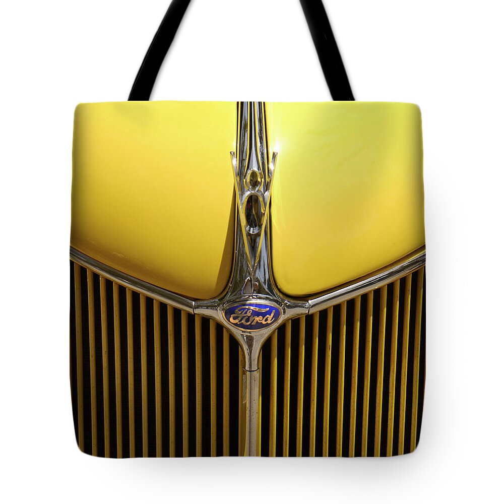 Transportation Tote Bag featuring the photograph Ford V8 by Mike McGlothlen