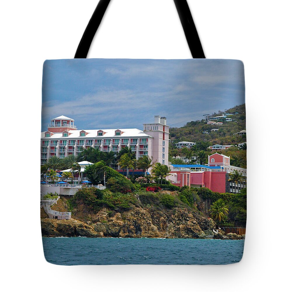 St. Thomas Tote Bag featuring the photograph Frenchman's Reef Resort 3 by Tim Mulina