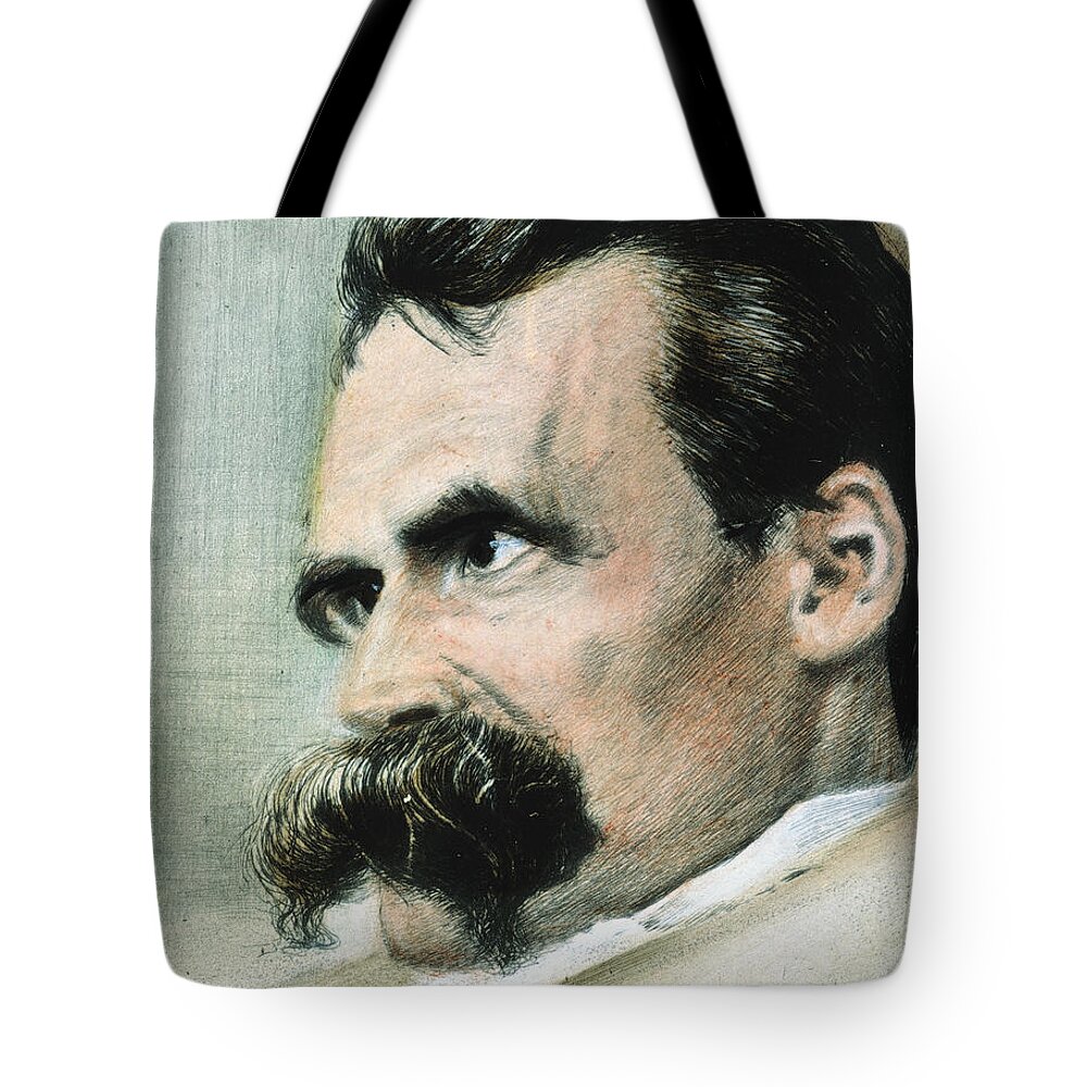 19th Century Tote Bag featuring the photograph Friedrich W. Nietzsche by Granger