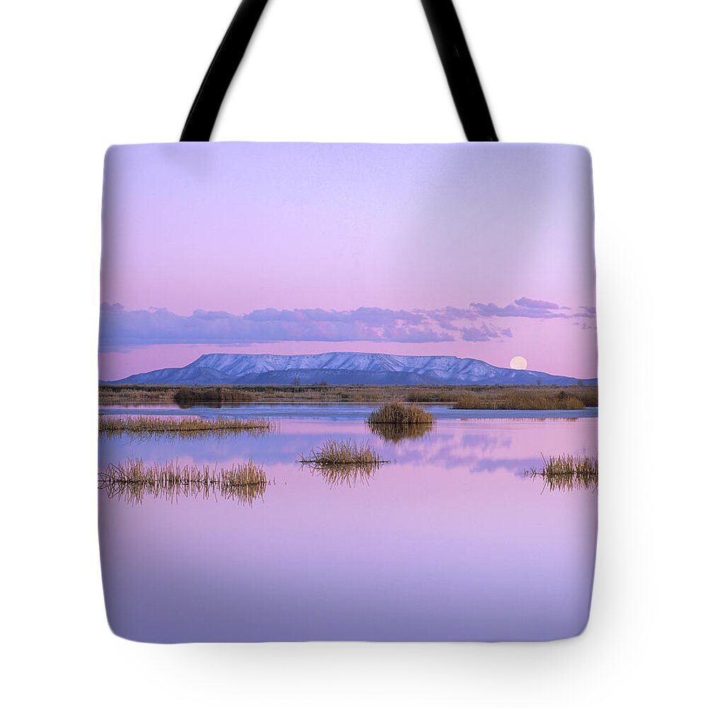 00175937 Tote Bag featuring the photograph Full Moon Rising Over Sangre De Cristo by Tim Fitzharris