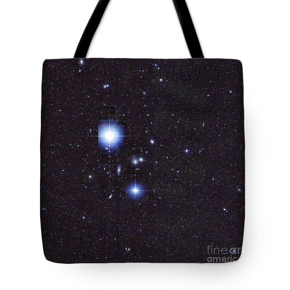 2mass Tote Bag featuring the photograph Galaxy Cluster Abell 1060, Infrared by 2MASS project NASA