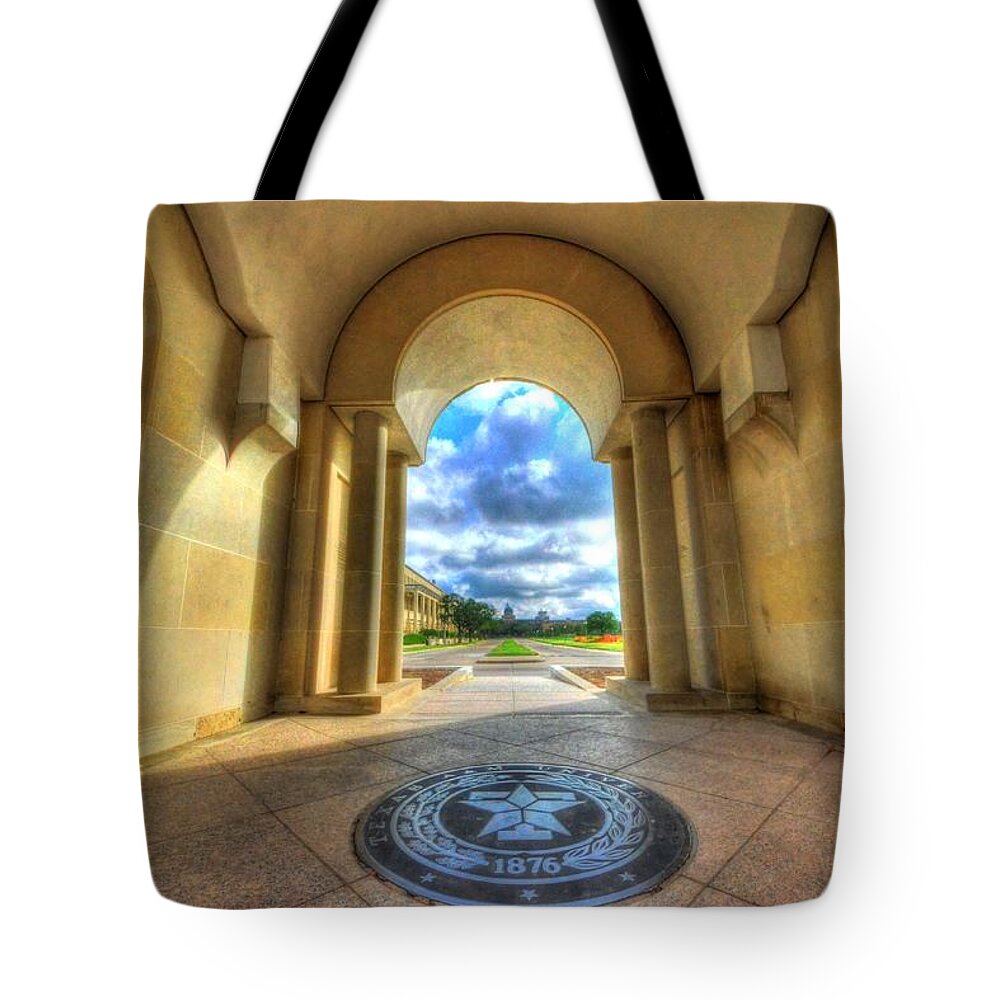 Texas A&m Tote Bag featuring the photograph Gateway to a New Life by David Morefield