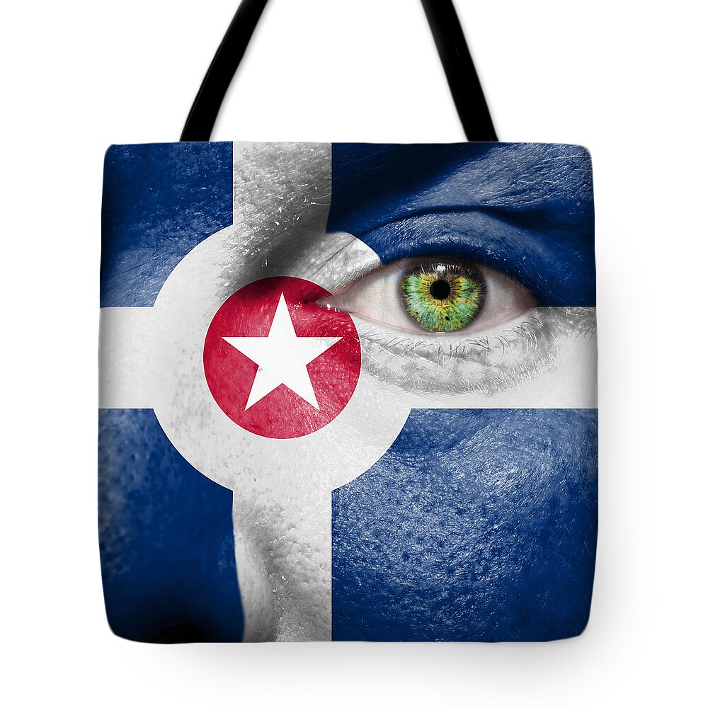 Art Tote Bag featuring the photograph Go Indianapolis by Semmick Photo