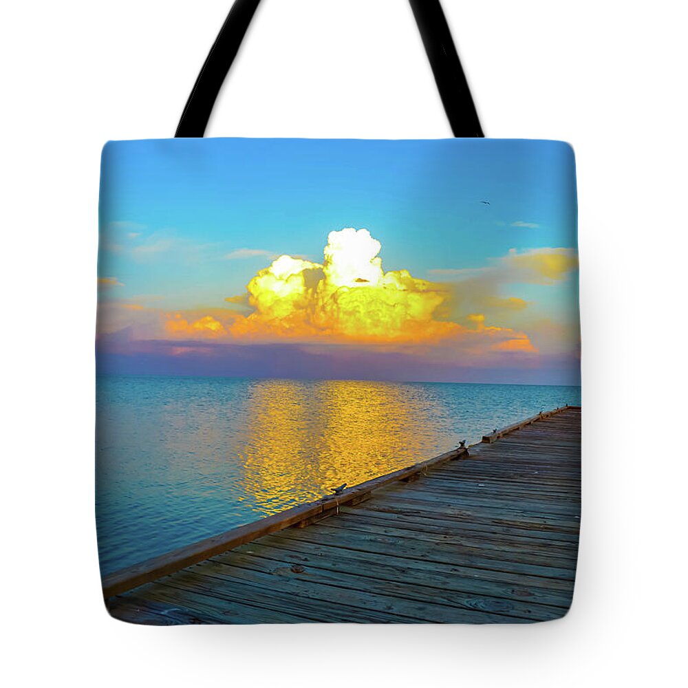 Clouds Tote Bag featuring the photograph Gods' Painting by Shannon Harrington