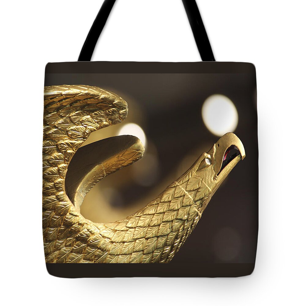 Golden Eagle Tote Bag featuring the photograph Golden Eagle by Mike McGlothlen