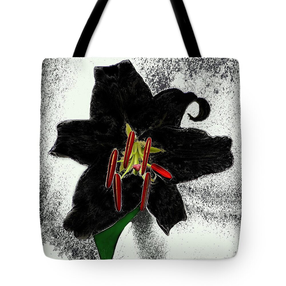 Lily Tote Bag featuring the photograph Gothic Lily by Nick Kloepping
