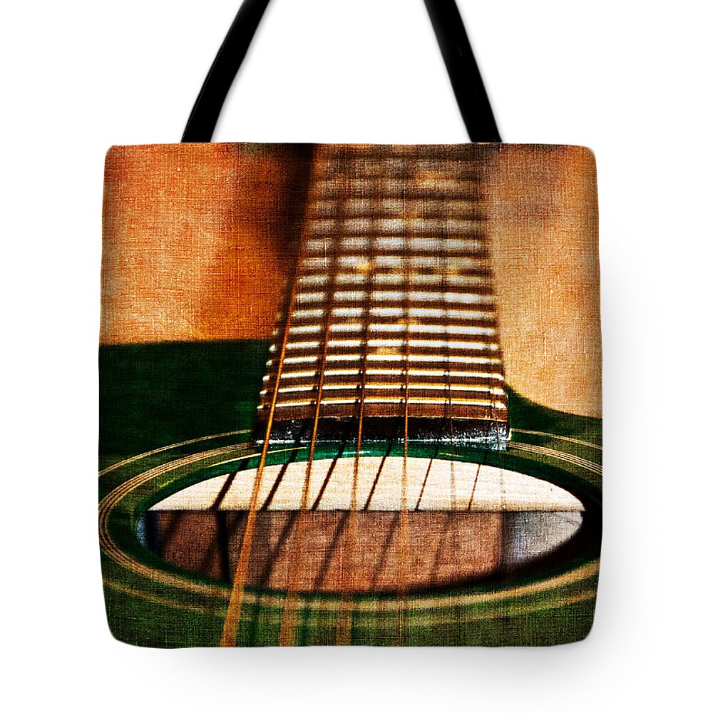 Green Tote Bag featuring the photograph Green Gibson by Angelina Tamez