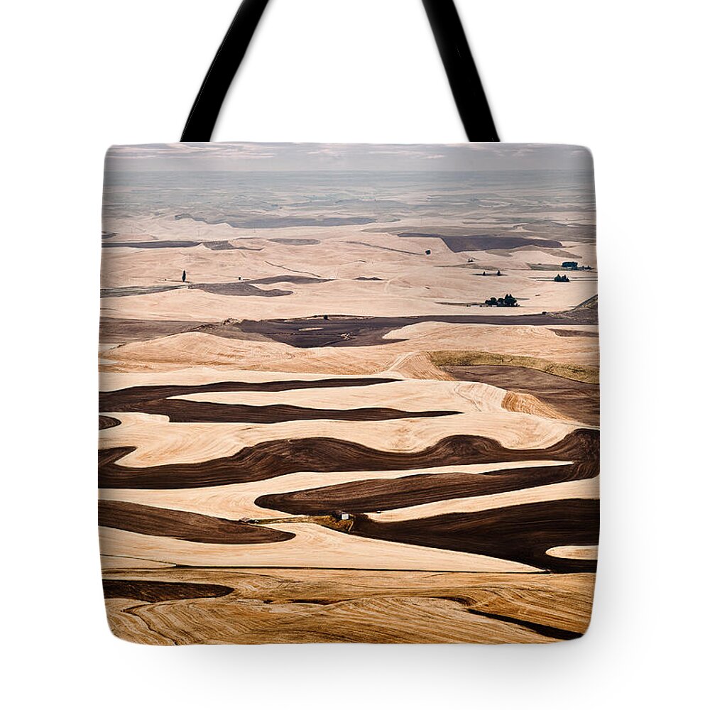 Palouse Tote Bag featuring the photograph Harvest by Niels Nielsen
