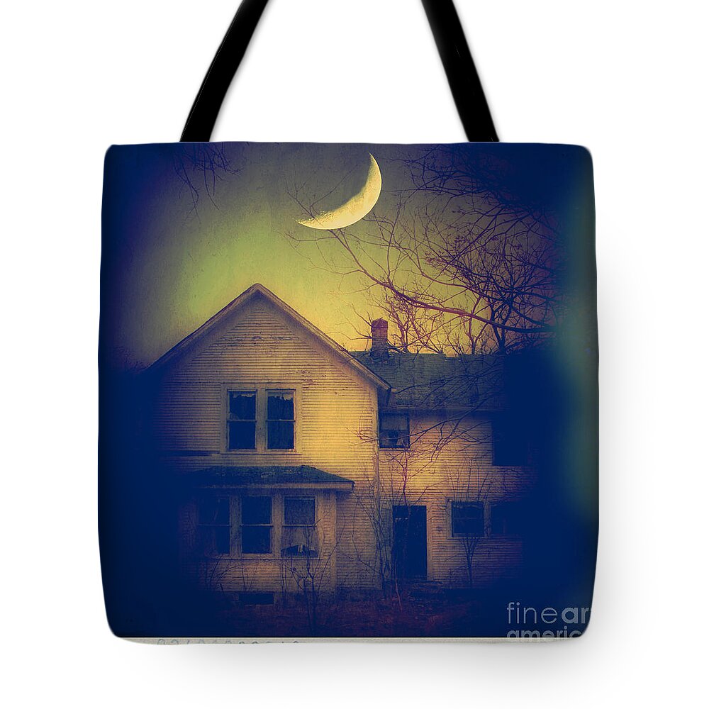 House Tote Bag featuring the photograph Haunted House by Jill Battaglia